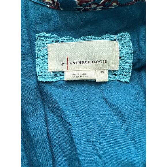 Anthropologie Sasha Boho Ruffled‎ Maxi Dress Pockets Size  XS - Picture 9 of 11